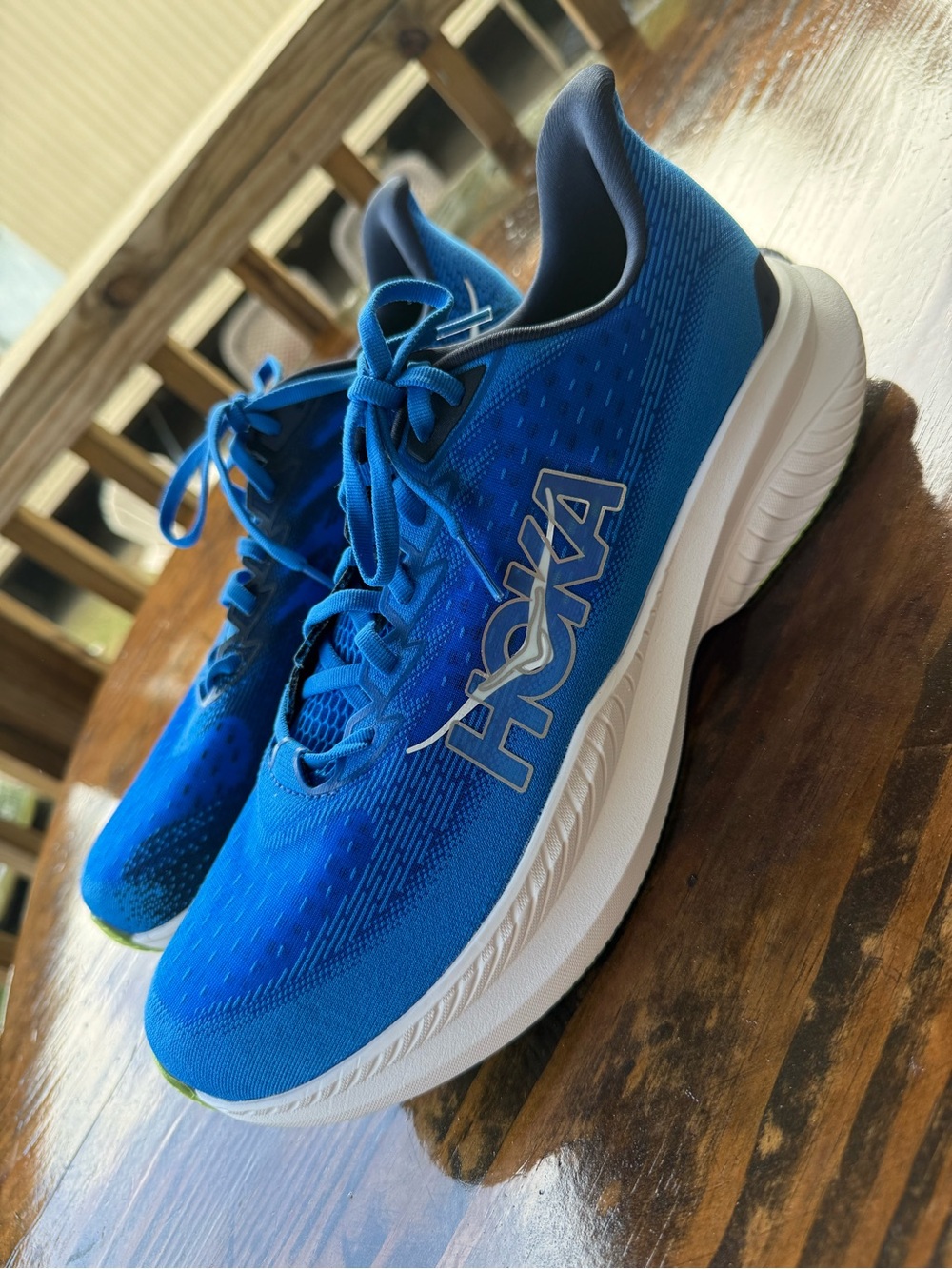 HOKA Men's Mach 6 Running Shoes - Electric Cobalt/ Varsity Navy Size 11.5D